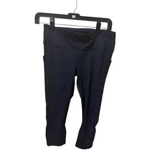lululemon Women’s Cropped Leggings – Navy Blue – Size 6